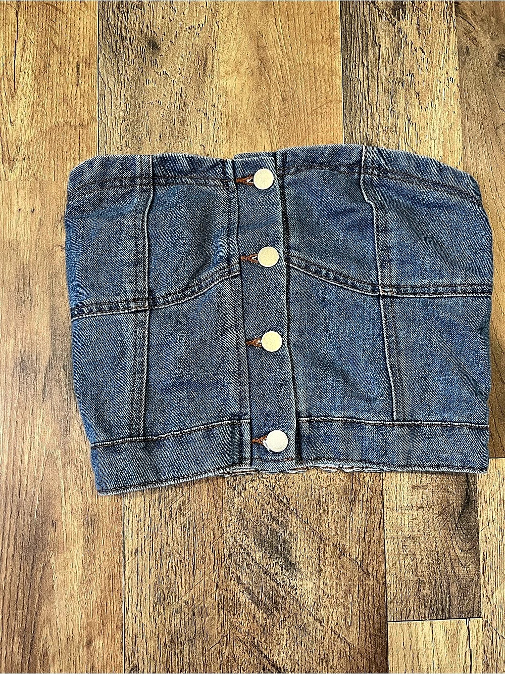 Denim Tube top